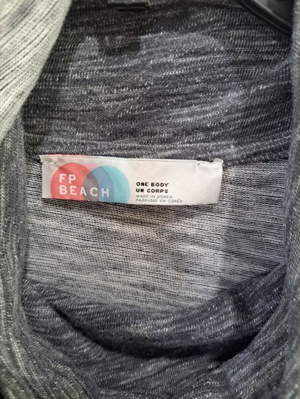 Free People Beach Cocoon Funnel Neck Sweatshirt Gray Long Sleeve Top Women's S - Picture 3 of 10